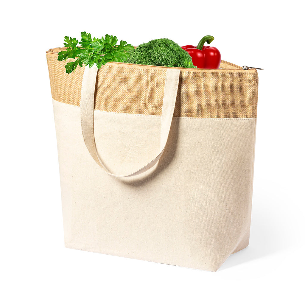 Jute and cotton Thermel Linax zipped
