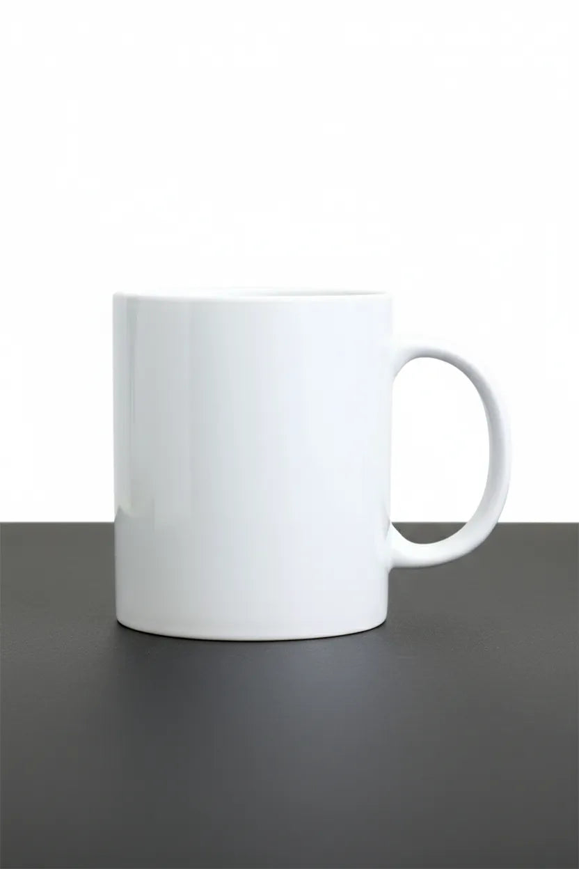 The Freestyle 360° Mug - Upload your own full-wrap art - White
