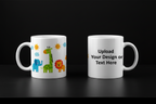 The Freestyle 360° Mug - Upload your own full-wrap art - White