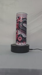 Photo printable Thermos Bottle with metal straw 590 ml / 20oz