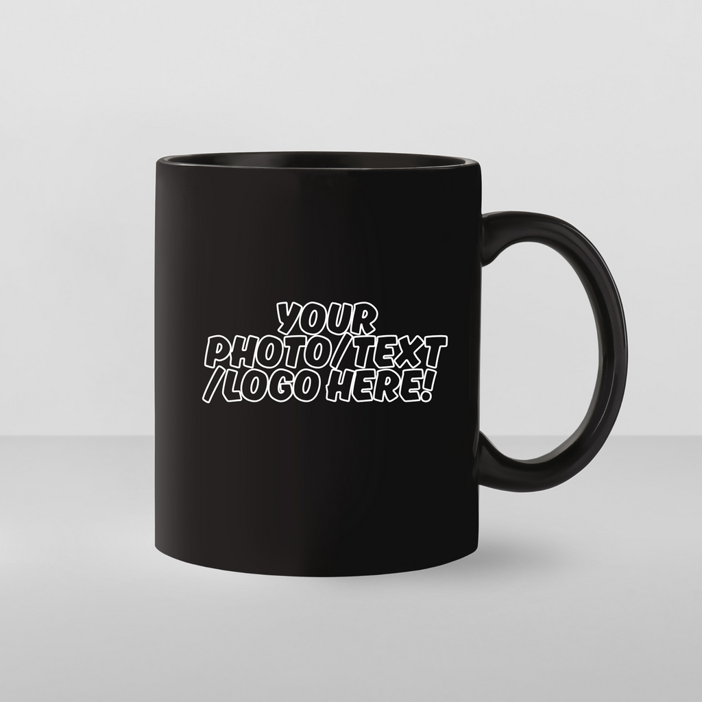 Magic Mug 11oz Glossy Black - Color Changing when hot