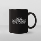 Magic Mug 11oz Glossy Black - Color Changing when hot