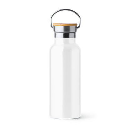 Tiset - 500 Ml stainless steel bottle with bamboo lid