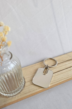 Personalized Metal engraved keyring/Keychain with text for gifting Rectangle shaped