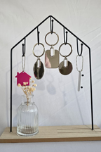 Personalized Metal engraved keyring/Keychain with text for gifting Oval shaped