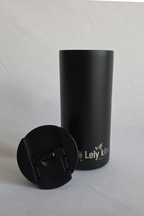 Modern ss coffee sipper black color (engraved)