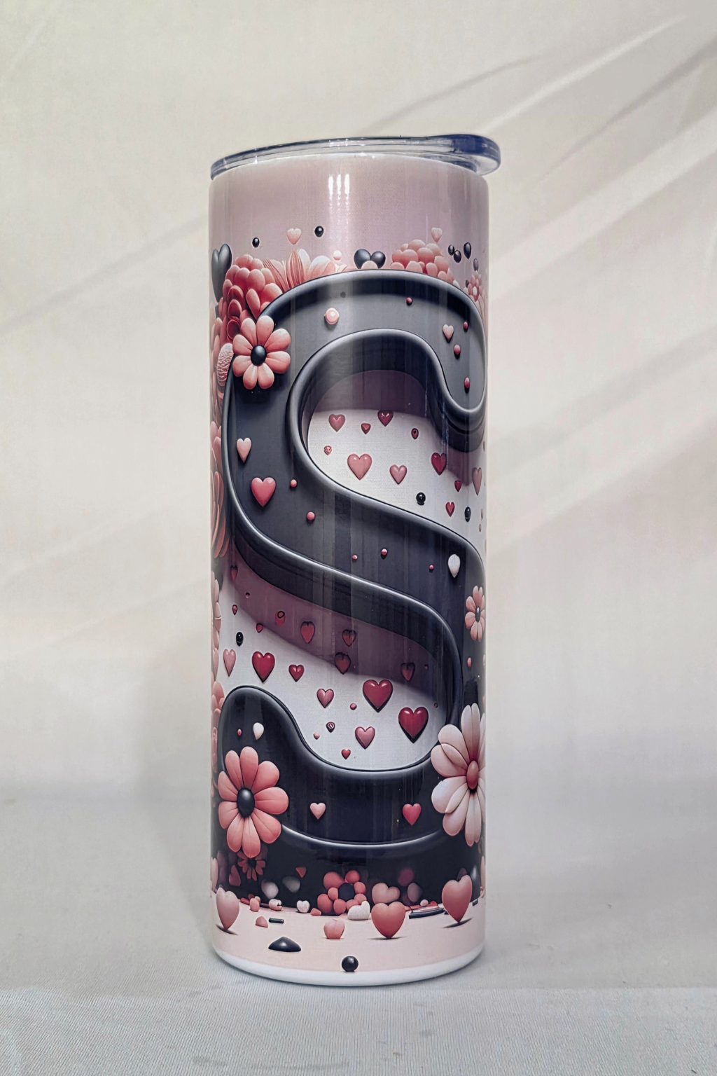 Photo printable Thermos Bottle with metal straw 590 ml / 20oz