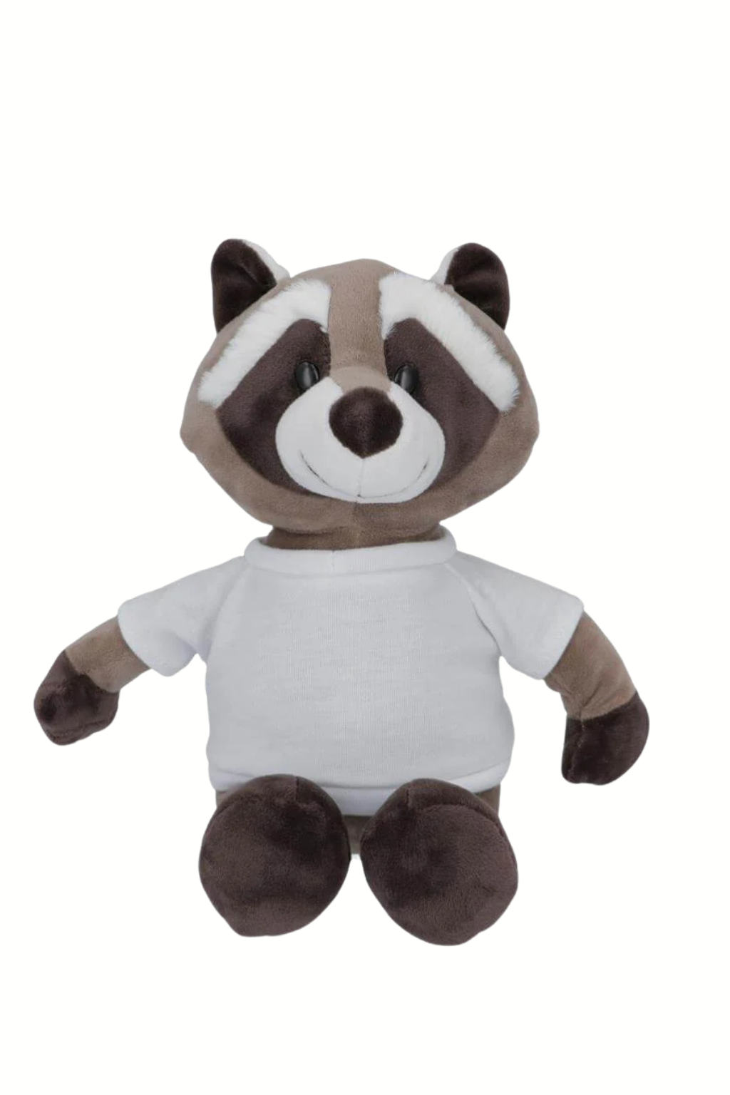Soft Plush Raccoon with customized T-Shirt - 23 cm